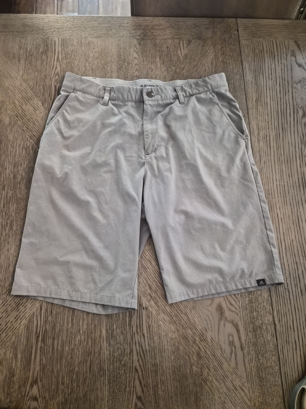adidas Men's Light Gray Athletic Shorts